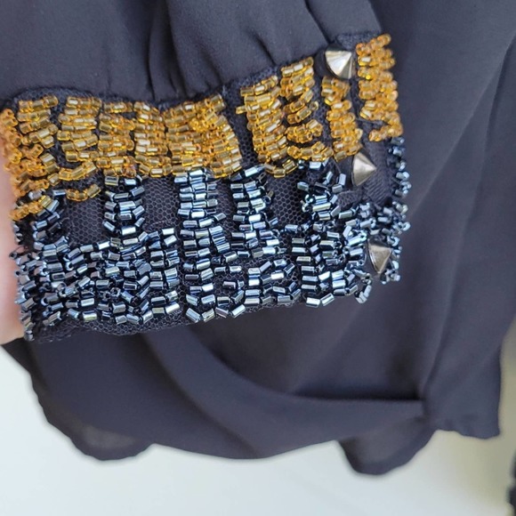 ASTR the Label Surplice Beaded Cuff Blouse - Picture 6 of 11